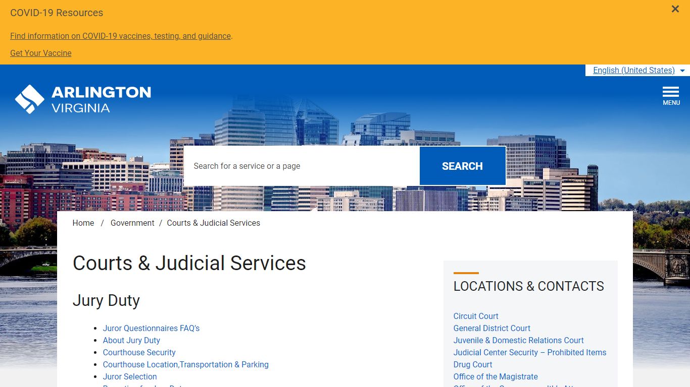 Courts & Judicial Services - Arlington County, Virginia